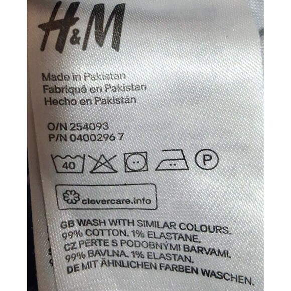 &DENIM Baggy High Waist Culotte Jeans Frayed Hem Size 29 Grunge Punk Skater - Picture 14 of 14